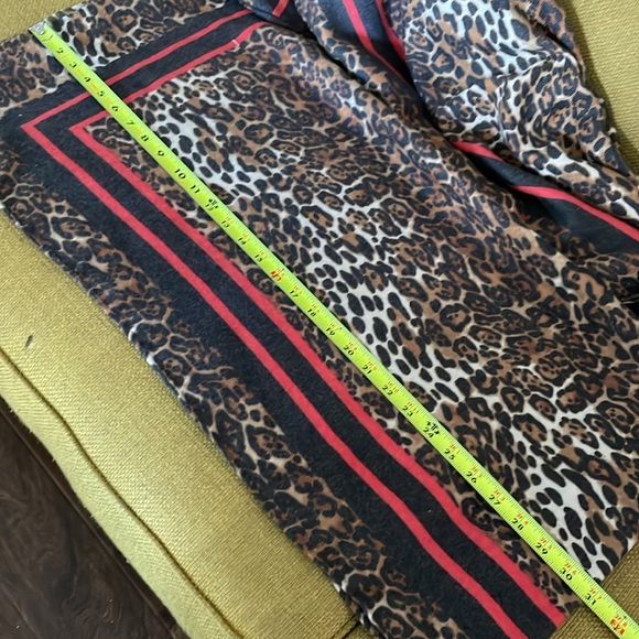 New Directions Wrap Shawl Kimono One Size Animal Print Stripe Boho Layering - Picture 14 of 14